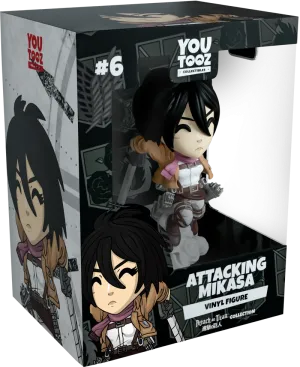 Attack on Titan Attacking Mikasa YouTooz Figure