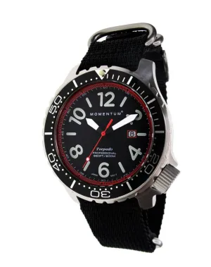 Momentum TORPEDO BLAST, SS, LRG, RED, BLACK WEB NATO NYLON BAND