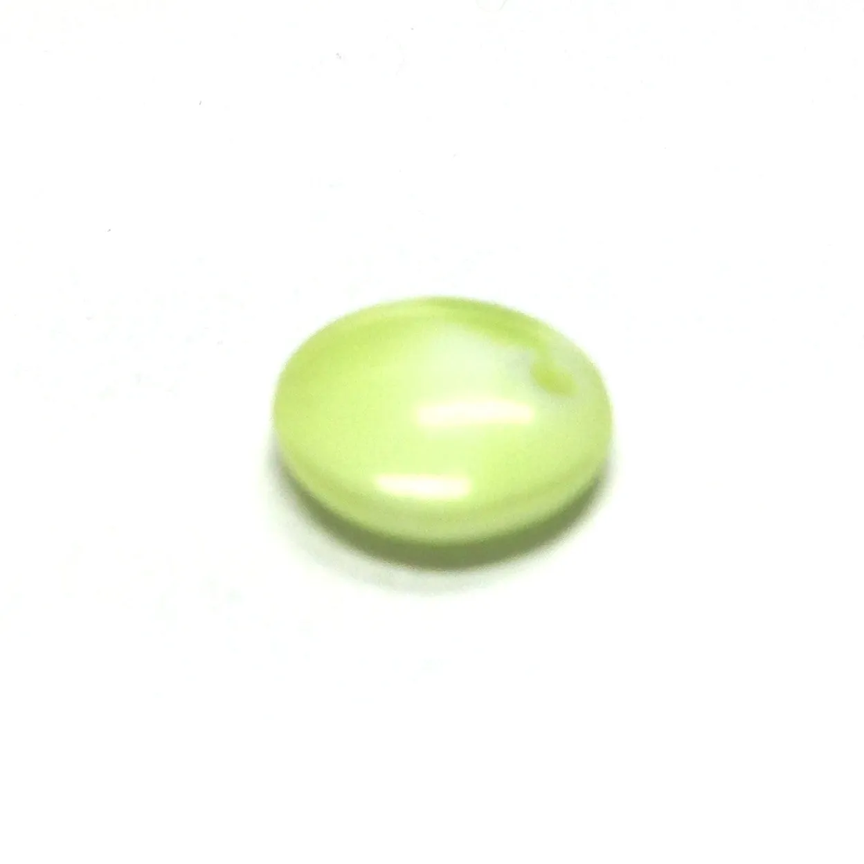 10MM Green Glass Disc Drop (72 pieces)