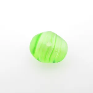 11MM Green Baroque Rondel Bead (36 pieces)