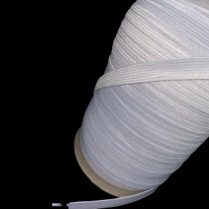 1/2" White Knitted Elastic