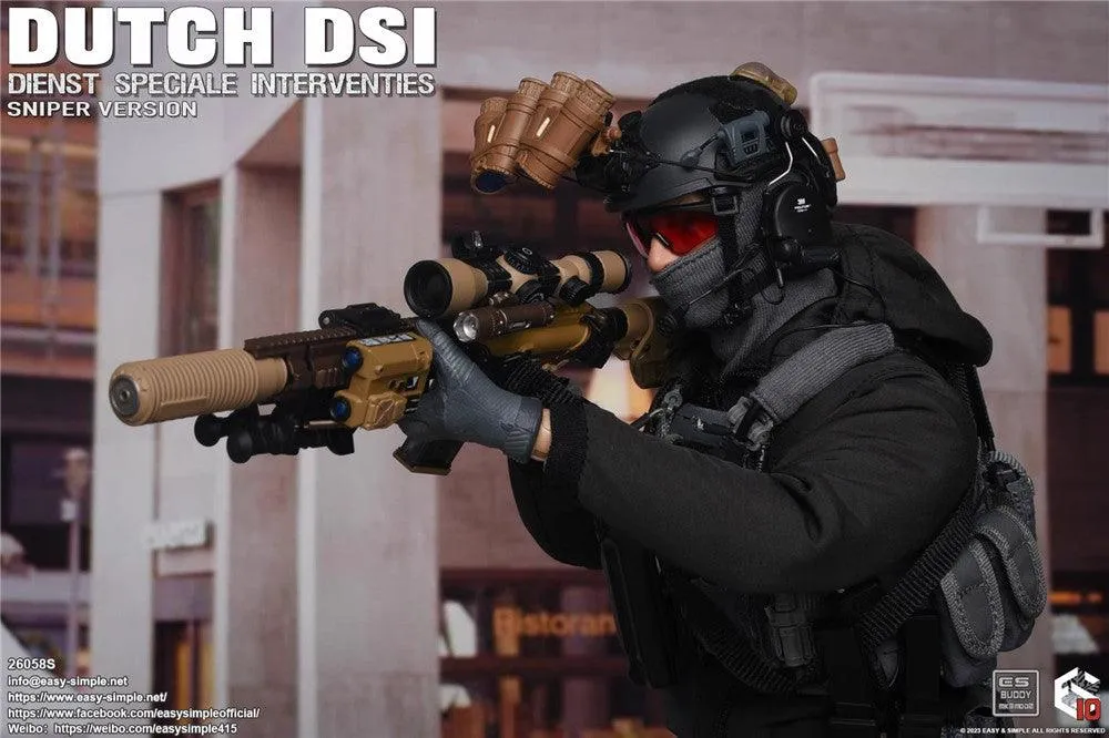 1:6 Dutch DSI Dienst Speciale Interventies Sniper Version Action Figure