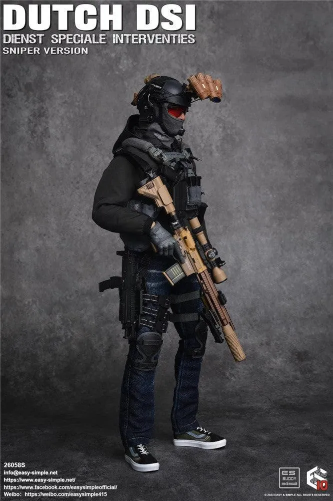 1:6 Dutch DSI Dienst Speciale Interventies Sniper Version Action Figure