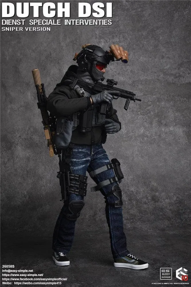 1:6 Dutch DSI Dienst Speciale Interventies Sniper Version Action Figure