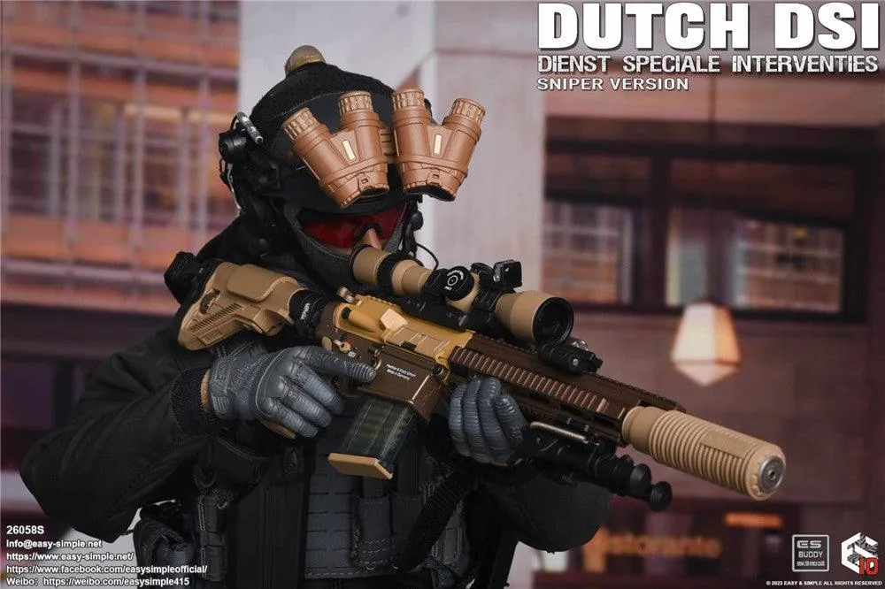 1:6 Dutch DSI Dienst Speciale Interventies Sniper Version Action Figure