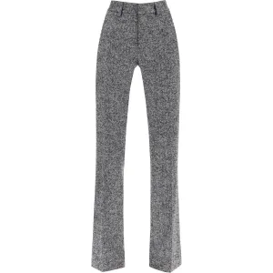 Alessandra Rich pants with herringbone motif