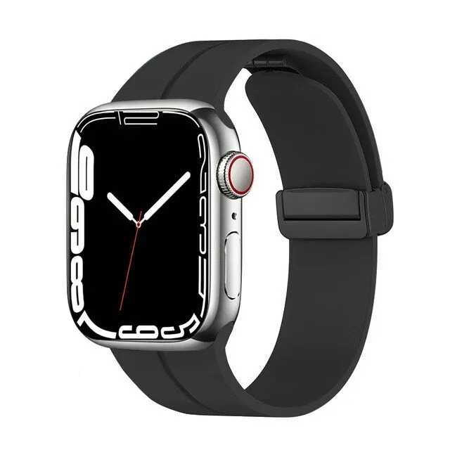 Apple Watch 42mm / 44mm / 45mm / 49mm - Silicone Strap with Magnet Buckle