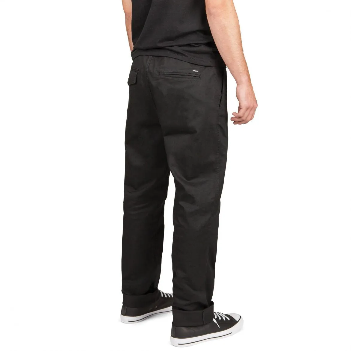 Brixton - Reserve Standard Fit Drawstring Men's Pants, Black