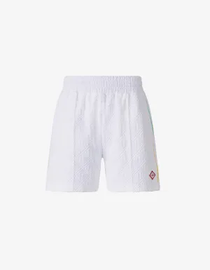 Casablanca White Monogram Towelling Shorts