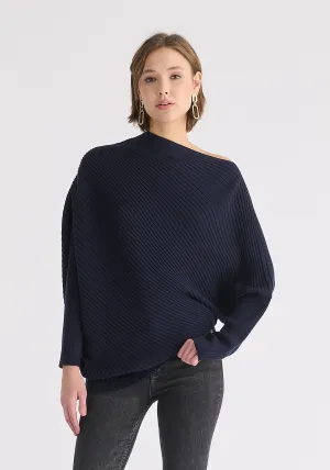 Draped Knitted Jumper