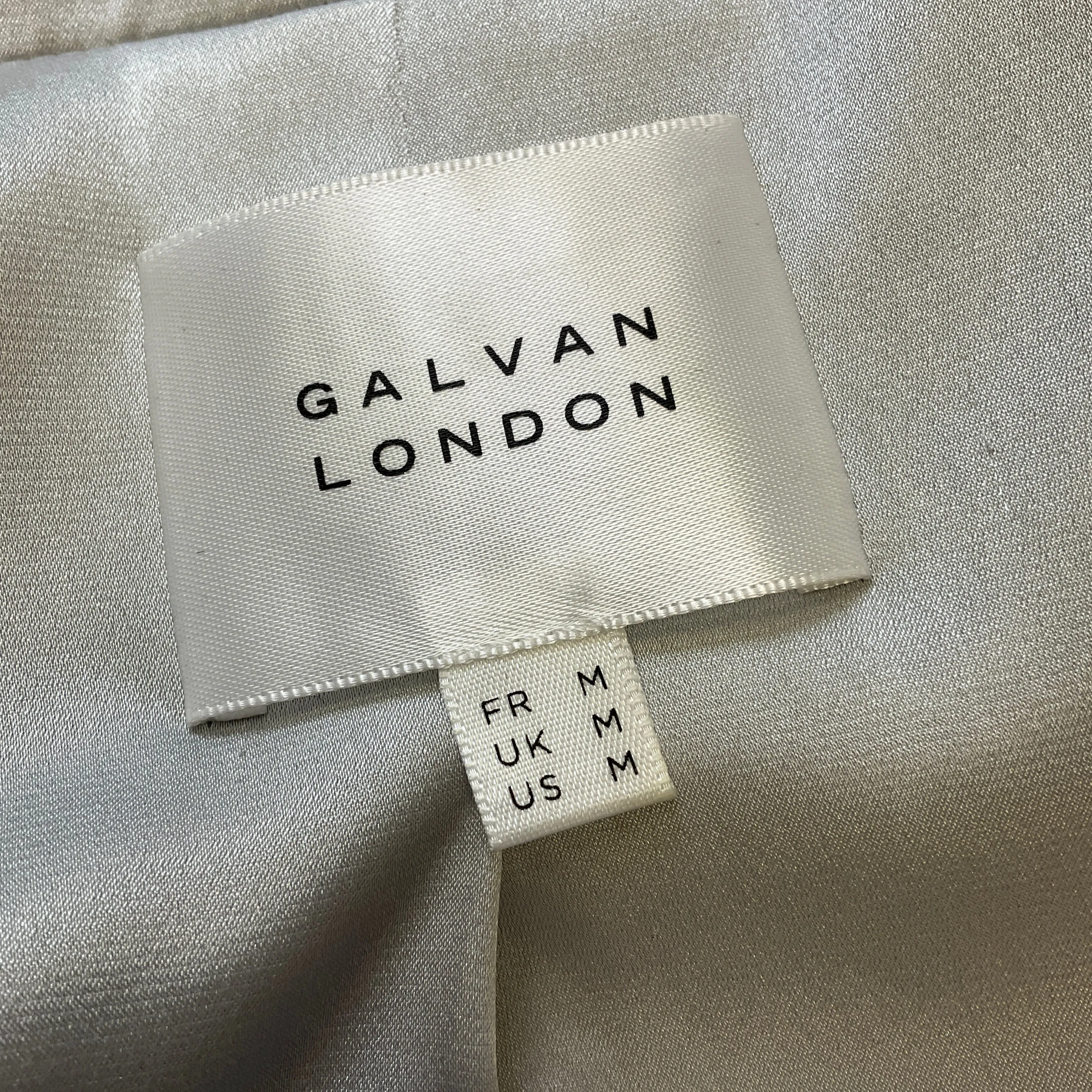 Galvan London Silver Sequined Fringed Jacket