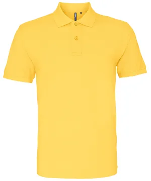 Mens Plain Short Sleeve Polo Shirt - Mustard