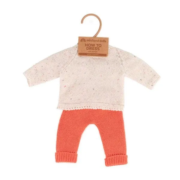 Miniland Clothing Eco Knitted Sweater & Trousers 38cm