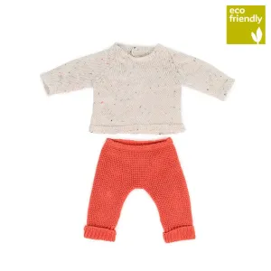 Miniland - Knitted Doll Outfit 38cm - Sweater & Trousers