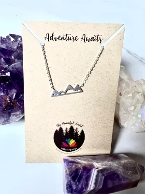 Mountain Inspired Small Mountain Range Necklace