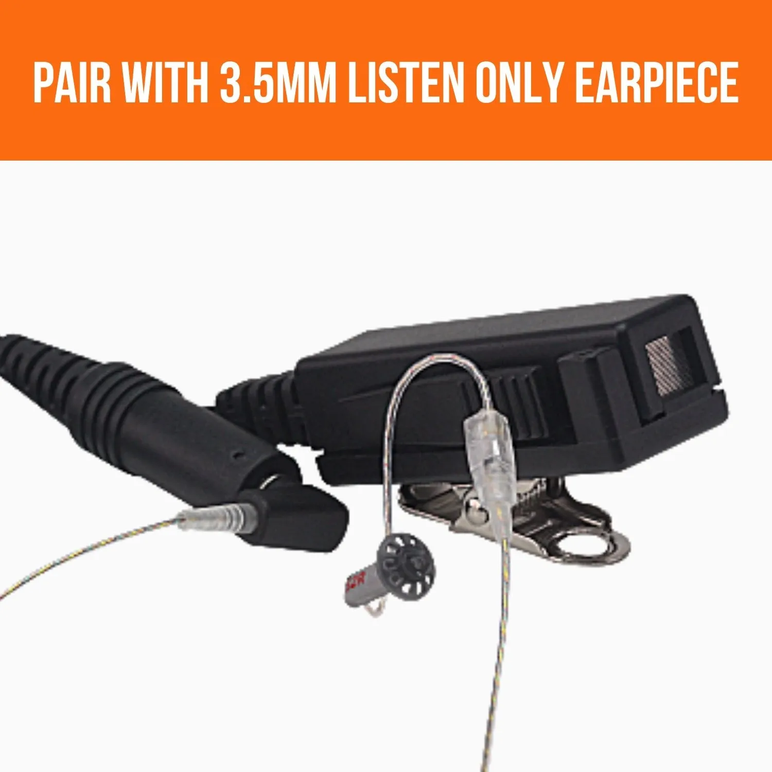 N-ear 2-Wire PTT Kit, Harris (HR3), 3.5mm Port