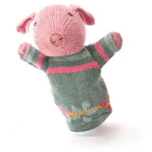 Organic Cotton Hand Puppet - Pig