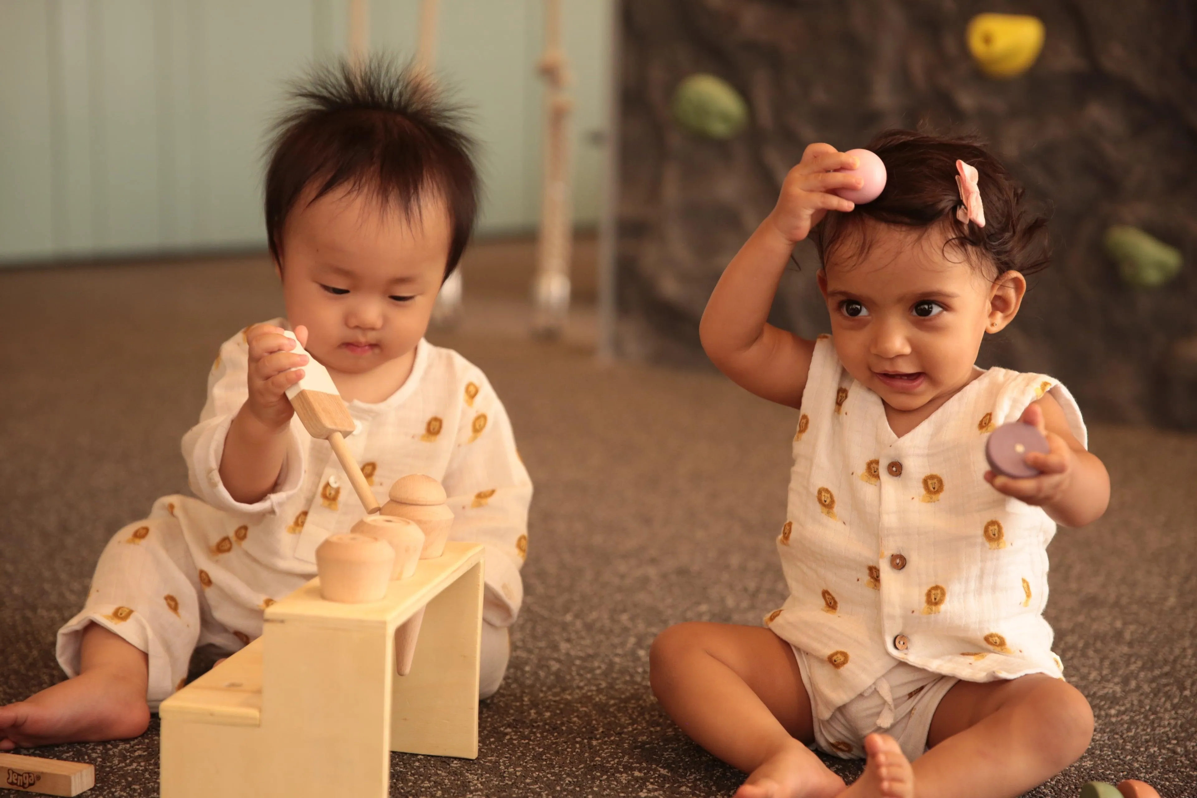 Organic Muslin Vest & Shorts Set | Green Zen